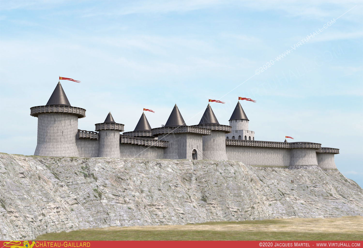 замок шато гайяр во франции